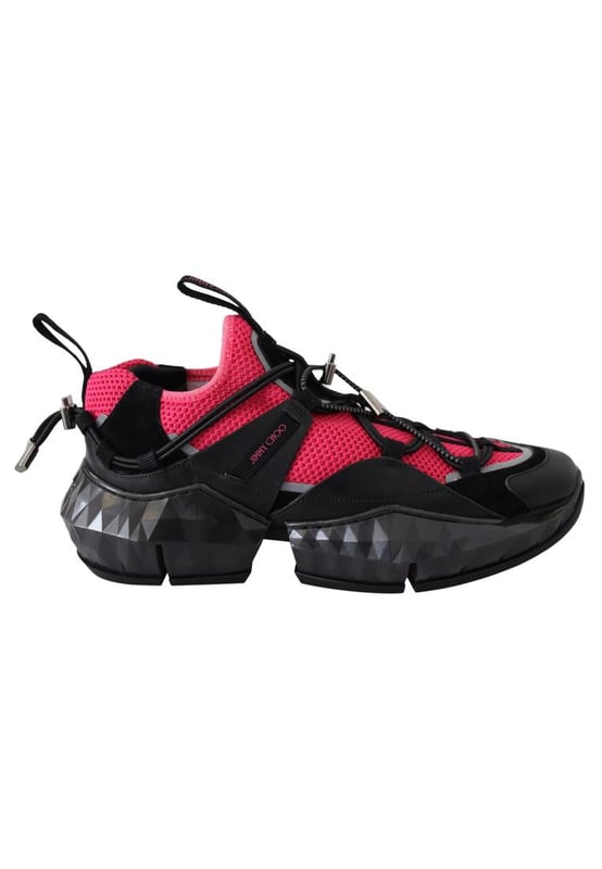 Pink jimmy choo trainers cheap