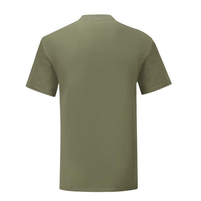100% Ringspun Cotton. Fabric: Soft Touch. Design: Plain. Neckline: Crew Neck. Sleeve-Type: Short-Sleeved. Taped Shoulders, Twin Needle Stitch. 195gsm. Sustainability: Oeko-Tex Standard 100 Certified, WRAP Certified.