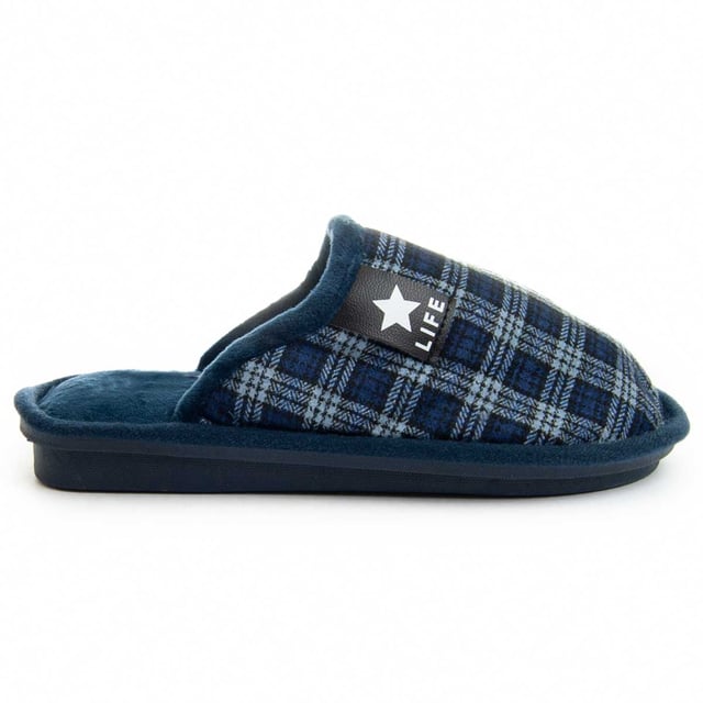 Zapatilla de casa, para mujer. Calce cómodo. Plantilla acolchada. Suela antideslizante. Cosido reforzado. Fabricado por otras marcas para nuestra marca.