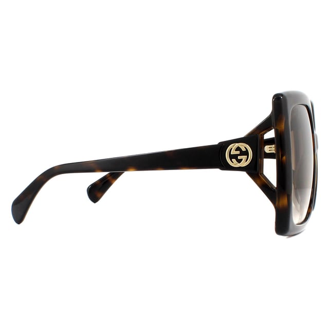 Gucci Sunglasses GG0876S 002 Dark Havana Brown Gradient display picture 3