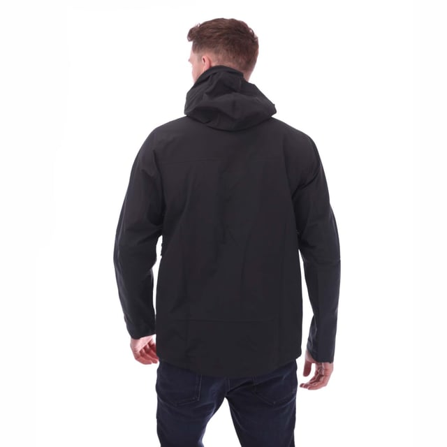 Berghaus Highland Storm 3L Waterproof Jacket in black.- Fully adjustable pre-tensioned hood - with reinforced wired peak and glove friendly toggles.- Pit zips.- Internal zip guard.- Two pack friendly concealed hand pockets.- Two large internal pockets.- Articulated sleeves.- Internal wrist gaiter - glove compatible  reducing draughts and preventing spindrift ingress.- Hook and loop cuffs.- Dual hem adjustment.- Dropped rear hem.- Face fabric has a PFC free DWR (durable water repellent) finish.- With more than 90% bluesign® APPROVED fabric  this product meets our MADE KINDER criteria which helps ensure that our gear is more responsibly made.- Ref: 4A001645BP6