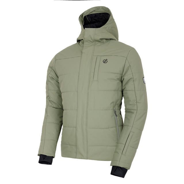 Filling: Recycled. Lining: Recycled Polyester. Design: Logo. Fabric Technology: Ared 10/10, Breathable, Durable, PFC Free, PFOA Free, PFOS Free, Showerproof, Water Repellent, Waterproof. Chin Guard, Detachable Snowskirt, Gel Grip, Padded Baffles, Scrim Back Panel, Storm Flap, Taped Seams, Thumb Loops. Neckline: High Collar, Hooded. Cuff: Inner Stretch. Sleeve-Type: Long-Sleeved. Hood Features: Adjustable, Grown On Hood, Wired Peak. Pockets: 1 Chest Pocket, 2 Side Pockets, Ski Pass Pocket, Zip, 1 Internal Pocket, Mesh Lined. Fastening: Full Zip. XS: 36 in. S: 38 in. M: 40 in. L: 42 in. XL: 44 in. XXL: 48 in. 3XL: 51 in.