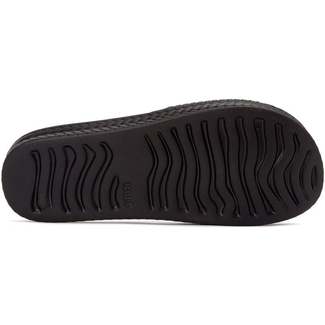 Make Waves In Style With The Reef Water Scout Sandals. Designed For Beachside Living And Pool Relaxation, These Sleek Black Sandals Feature A Wide Strap Upper Made Of Soft, Sustainable Sugarcane Eva. The Contoured, Supportive Footbed, Injection Moulded Outsole, Arch Support. And Heel Cup Keeps You Comfy. Slip Into The Reef Water Scout And Make A Splash On Your Next Aquatic Adventure!