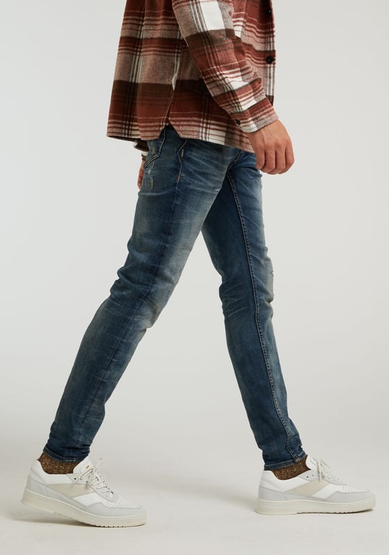 EGO Vann 5-Pocket jeans, Stretch jeans, Knoopsluiting, Stone wassing, CHASIN' branding