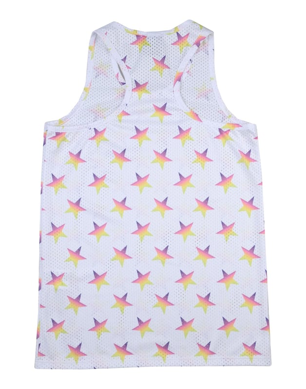jersey, openwork, no appliqués, multicolour pattern, round collar, sleeveless, wash at 30° c, do not dry clean, iron at 110° c max, do not bleach, do not tumble dry