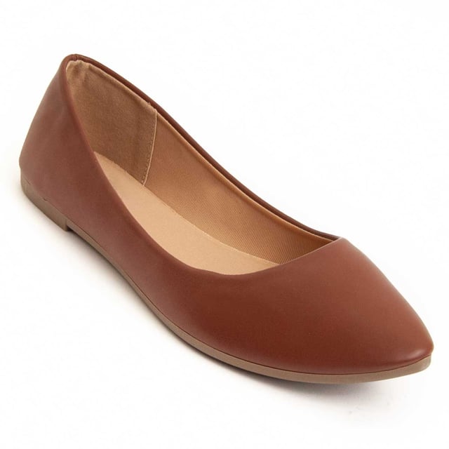 Casual ballerina voor dames. Comfortabele pasvorm. Gemaakt van veganistische materialen. Geproduceerd door andere merken voor ons merk.
