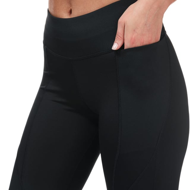 Women's Reebok Workout Ready Pant Program Capri Tights in Black
