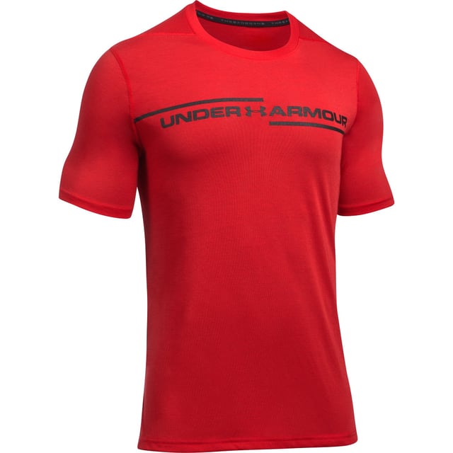 Under Armour Mens Threadborne Wicking Cross Chest Short Sleeve T Shirt