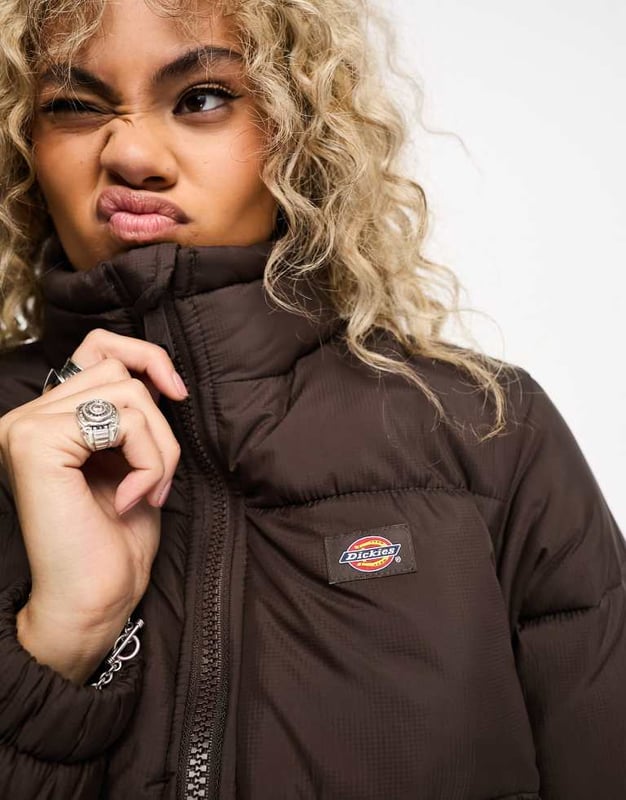 Coats & Jackets by Dickies Your go-to for cooler climes Adjustable collar Zip fastening Logo patch to chest Press-stud side pockets Regular fitSold By: Asos