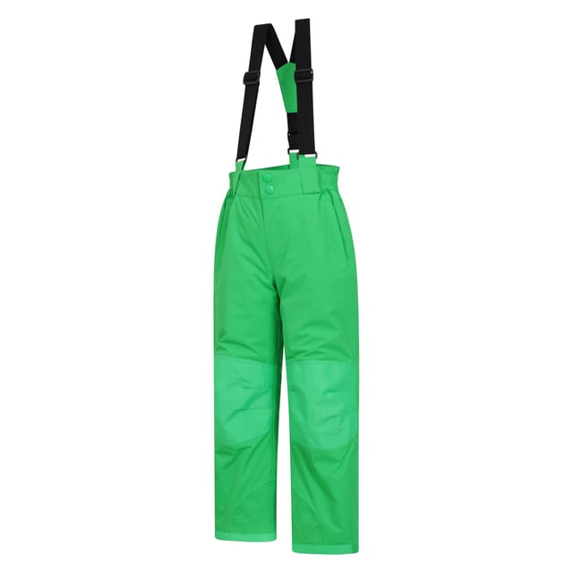 100% Polyester. Fabric: Double Layered. Pockets: 2 Side Pockets, Welted, Zip. Adjustable Braces, Detachable Braces, Reinforced Knee, Scuff Guards, Side Zip Ankles, Snow Gaiters. Fabric Technology: DWR Finish, Snowproof, Water Resistant. Waistline: Part Elasticated. Fastening: Stud, Zip Fly.