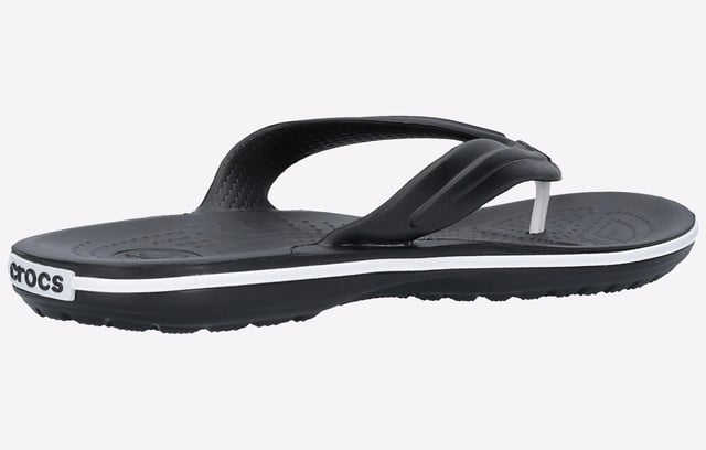 Sporty and lightweight, the Crocs Crocband Flip is a colourful flip that pairs perfectly with shorts, slacks or swimwear. Constructed of easy to clean Croslite material construction, it's ready for beach, garden... or anywhere!
- Its not always bad when the Band changes
- Introducing the newest member to our Crocband collection, the Crocs Crocband Flip
- With all the style of the original version retro sneaker stripe, but all the comfortable cool of a flips this sandal will quickly become a summer staple
- If you are looking for style and comfort, the Crocband Flip is the perfect new member of your group
- Croslite material midsole provides lightweight comfort
- TPU upper strap
- Circulation nubs on footbed stimulate blood flow
- Sporty midsole band inspired by the classic vulcanized style
