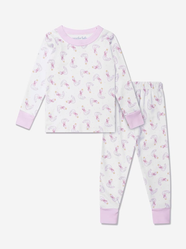 Introducing the Baby Girls Princess Swan Long Pyjamas in White by Magnolia Baby. A sophisticated addition to your baby girl's wardrobe, boasting impeccable style and comfort. Key features:  Elegant design: This outfit shows off a chic princess swan motif, elevating its charm and appeal.  Premium comfort: Crafted from superior quality materials, it promises unmatched ease for your little princess, encouraging sound sleep. Elevate your baby girl‚ wardrobe: This Magnolia Baby piece is a spectacular wear. Don't wait, order now and define her style!