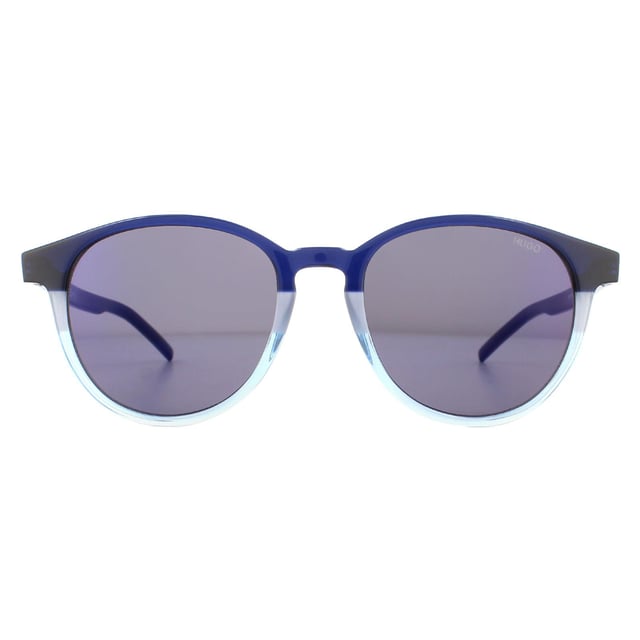Las Gafas de Sol Hugo by Hugo Boss HG1127/S ZX9/XT Azul Mate Turquesa Azul Espejo son un estilo redondo contemporáneo fabricado en plástico hipoalergénico ligero. Las patillas delgadas están sutilmente marcadas con el logotipo de Hugo, al igual que el ángulo de la lente.