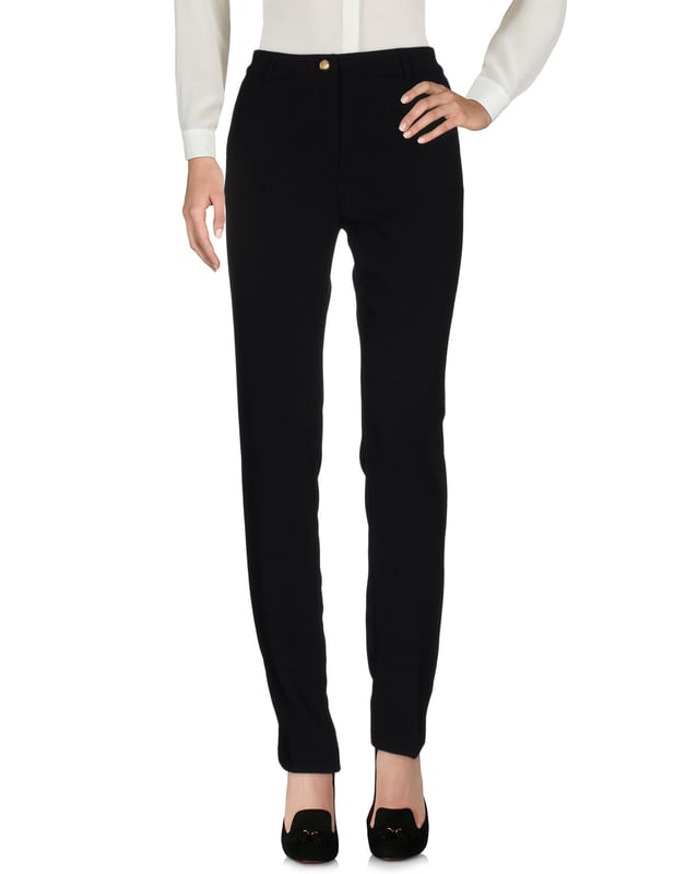 crepe, basic solid colour, high waisted, regular fit, tapered leg, no appliqu�s, button, zip, multipockets, tailored, small sized