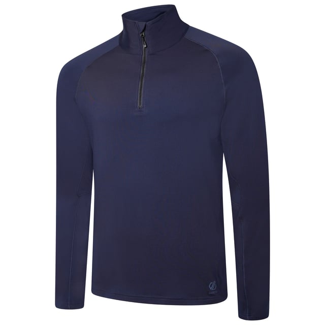 95% Polyester, 5% Elastane. Fabric: Core Stretch. Design: Contrast Sleeves, Logo. Sleeve-Type: Long-Sleeved. Fastening: Quarter Zip. Neckline: Standing Collar. Fabric Technology: Lightweight, Quick Dry. Sustainability: Made from Recycled Materials.