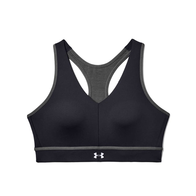 Sujetador deportivo Under Armour Qualifier para mujer Negro