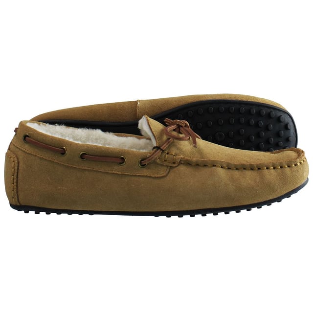 Hackett Wentworth Heren Bruine Slippers Hackett Wentworth Slip-On Bruin Glad Leer Heren Slippers HMS20578 869
