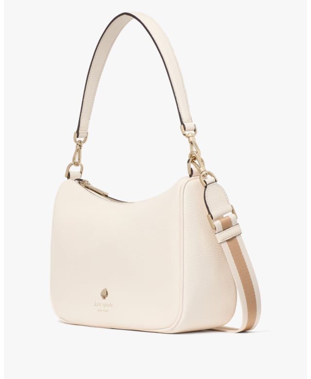 Emma Pebbled Leather Medium Shoulder Bag,  Length: 8.10 Cm,  Width: 27.00 Cm,  Height: 17.00 Cm
