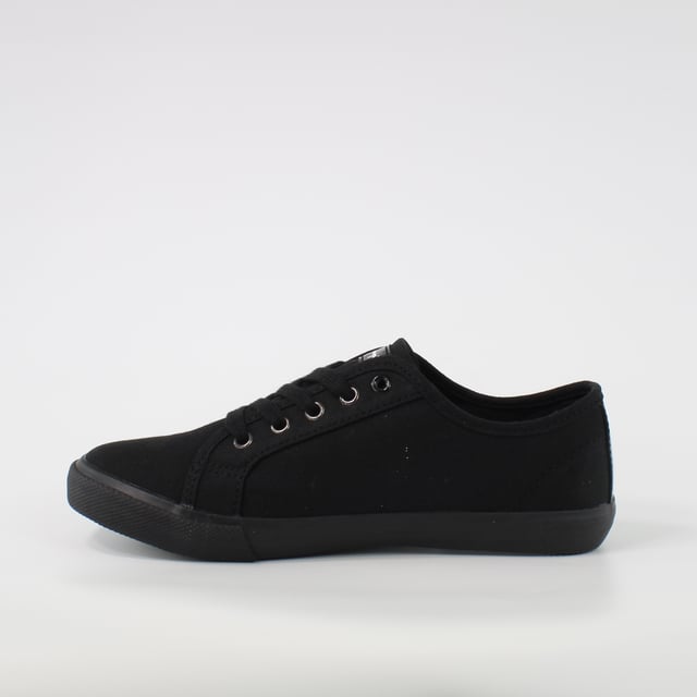 Champion Huntington Kinder schwarze Plimsolls