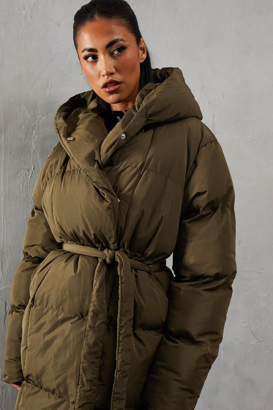 Hooded Longline Padded Coat