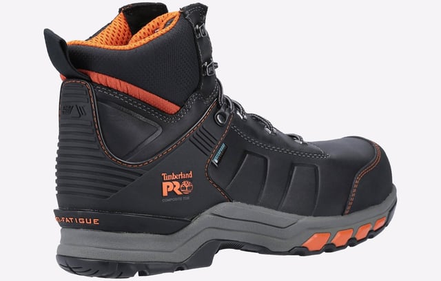 This work boot is made with recycled materials. It's built with a composite safety toe and puncture-resistant plate to help keep you safe, while the Anti-Fatigue and Stable Stride technologies help keep you on your feet all day.
- Premium leather from a tannery rated silver for sustainability
- Composite safety toe powered by Carbon Shield technology
- ReBOTL fabric linings made with at least 40 percent recycled plastic
- Waterproof membrane
- Non-Metallic puncture-resistant plate
- Moisture wicking lining with anti-microbial treatment for odor control
- Anti-fatigue footbed
- Stable Stride technology stability platform