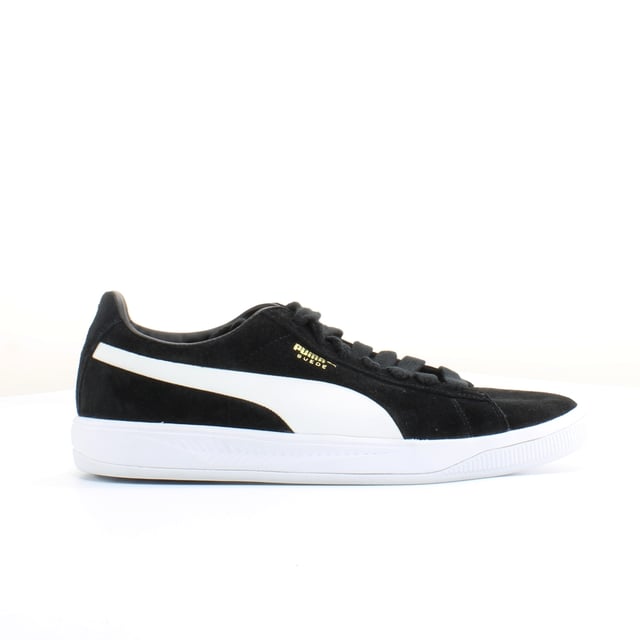 Puma Suede Ignite Black Leather Mens Lace Up Trainers 364069 02