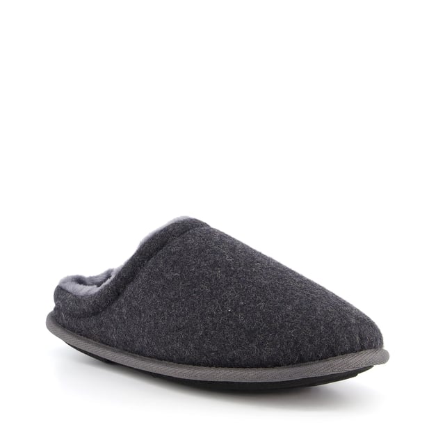 Dune Mens FREDERIK Wool Felt Mule Slippers Frederik