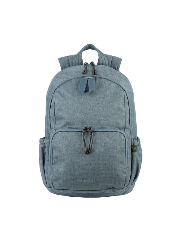 Unisex rugzak met ritssluiting. twee open binnenzakken. één voorkant met ritssluiting en twee open zijvakken met externe vakken. ontbrekende schouderband.  Handvat van gerecycled polyethyleentereftalaat. een binnencompartiment.  extern materiaal. polyester binnenkant. Afmetingen: 29x42,5x14 cm. Modeproduct