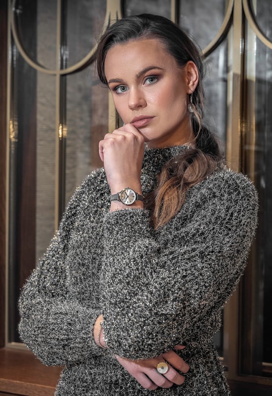 This Orphelia Pixi Analogue Watch for Women is the perfect timepiece to wear or to gift. It's Silver 28 mm Round case combined with the comfortable Grey Leather watch band will ensure you enjoy this stunning timepiece without any compromise. Operated by a high quality Quartz movement and water resistant to 3 bars, your watch will keep ticking. BEAUTY IN SIMPLICITY: This ORPHELIA Pixi Analogue watch with a Miyota Japanese Quartz movement,  makes this collection a true contemporary minimalism. PREMIUM QUALITY: By using high-quality materials  Glass: Mineral Glass  Case material: Stainless steel  Bracelet material: Leather - Water resistant: 3 bars COMPACT SIZE: Case diameter: 28 mm  Height: 8 mm  Strap- Length: 19 cm  Width: 9 mm. Due to this practical handy size  the watch is absolutely for everyday use-Weight: 21 g