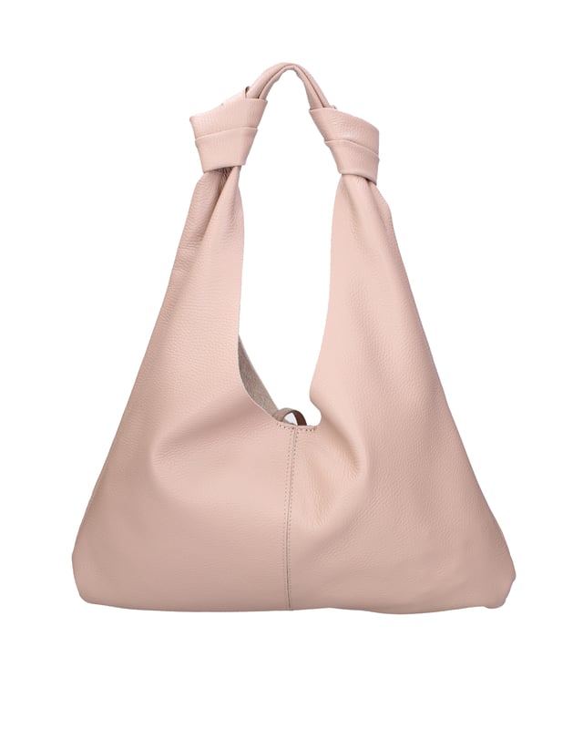 Bolso bandolera para mujer. El cierre es con botón magnético. Faltan bolsillos internos. Los bolsillos externos están ausentes. Falta la correa para el hombro. El mango es de cuero. Hay un compartimento interno. El material exterior es piel auténtica tipo dólar. Internamente está forrado en tejido 70% algodón - 30% poliéster. Medidas: 40x42x2 cm. Hecho en Italia