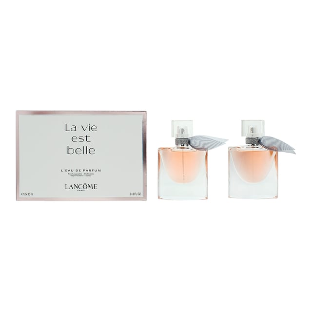 La Vie Est Belle, launched in 2012, is a Floral Fruity Gourmand fragrance for women by Lancome. Created by Olivier Polge, Dominique Ropion and Anne Flipo, this fragrance contains top notes of Pear and Black Currant. Middle notes of this fragrance are Jasmine, Iris and Orange Blossom with base notes of Praline, Vanilla, Patchouli and Tonka Bean.