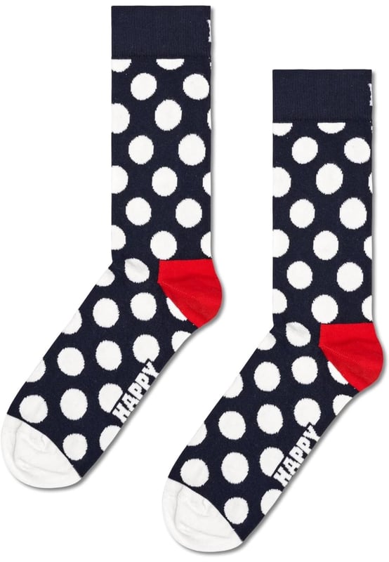 Happy Socks cotton patterned socks come in a variety of our signature styles  . - -  . Each style adds a bit of colour to your everyday outfit  . - -  .  Lounge around in them or go about your daily activities in style  . - -  .  They are also the perfect gift for any occasion   . - -  . Organic cotton is better for the planet, better for your feet  . - -  . Combing it makes it softer, smoother, and more durable than ordinary cotton  . - -  .  Reinforced heel and toe  . - -  .  Each sock is made with quality material, an eye for detail and a lot of creativity  . - -  . Designed in Sweden  . - -  .  Made in Turkey.