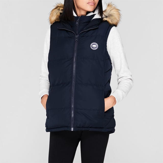 SoulCal Womens Sleeveless 2 Zip Gilet
