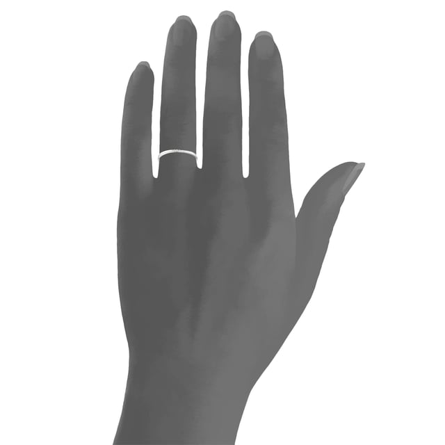 # 9K (375) White Gold: 0.62gr; # Diamond: 0.02ct