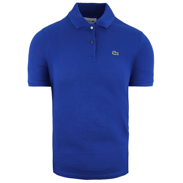 Polo Lacoste Classic Fit Manga Corta Mujer Azul Algodón PF7839 Z7Z