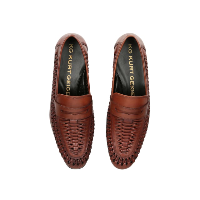 Geiger Mens Loafers Kurt Geiger Woven Loafers KG Kurt Geiger Suede