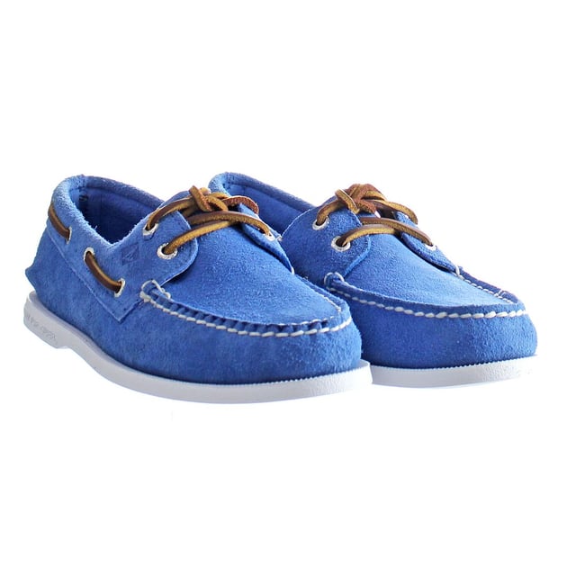 Sperry A/0 2-Eye  Lace-Up Blue Smooth Leather Mens Shoes STS24215