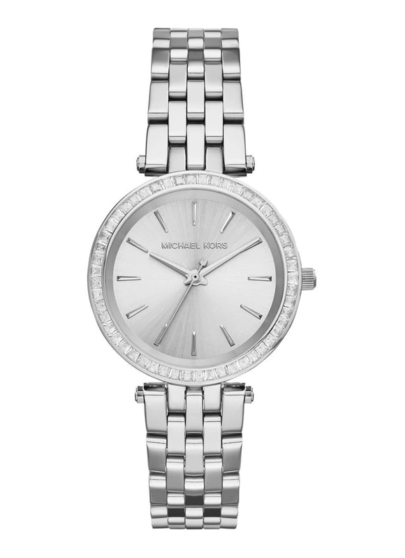 Trendy dames horloge van het merk Michael Kors. Het horloge heeft een polsbandje dat ook kleiner gemaakt kan worden, de kast heeft een diameter van 33 mm en het uurwerk is van Quartz.  Merk: Michael KorsModelnaam: MK3364 (33mm)Categorie: dames horlogeMaterialen: edelstaalKleur: zilver
