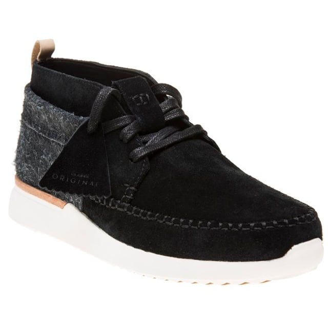 Men s Clarks Originals Tor Track Mid Boots in Black
