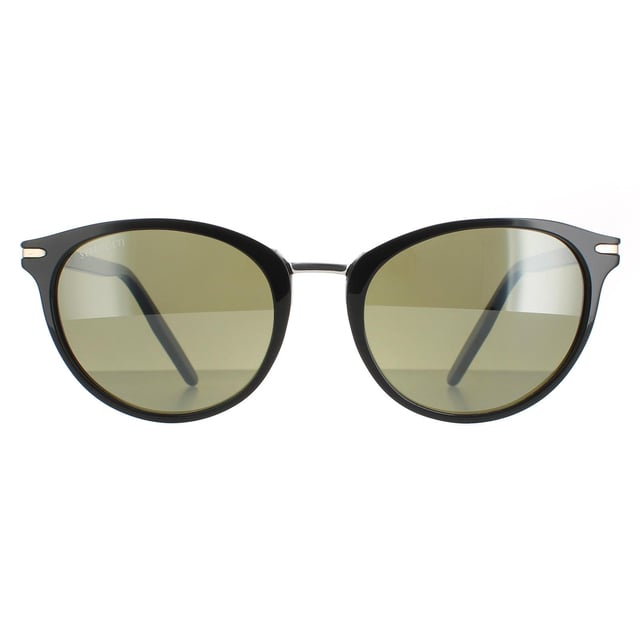 Serengeti Round Womens Shiny Black Mineral Polarized Green 555nm Elyna  Elyna are a classy round style crafted from lightweight acetate. The spectral control and photochromic technology adapts and filters light to perfection while Serengeti's logo features on the temples for brand authenticity.