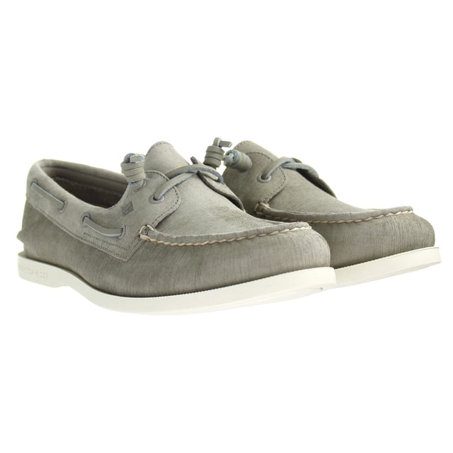 Womens gray sperrys sales