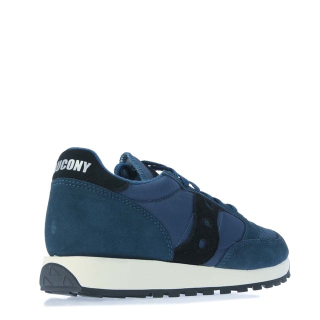 Men s Saucony Originals Jazz Original Vintage Trainers in Navy