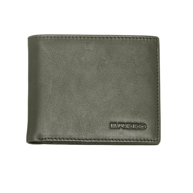 Length: 94mm; Width: 113mm; Height: 17mm; Material: Genuine Leather; Color: Olive; Pockets: 2; Card Holders: 4; ID Window: Yes; Bi-Fold: Yes; RFID Blocking: Yes