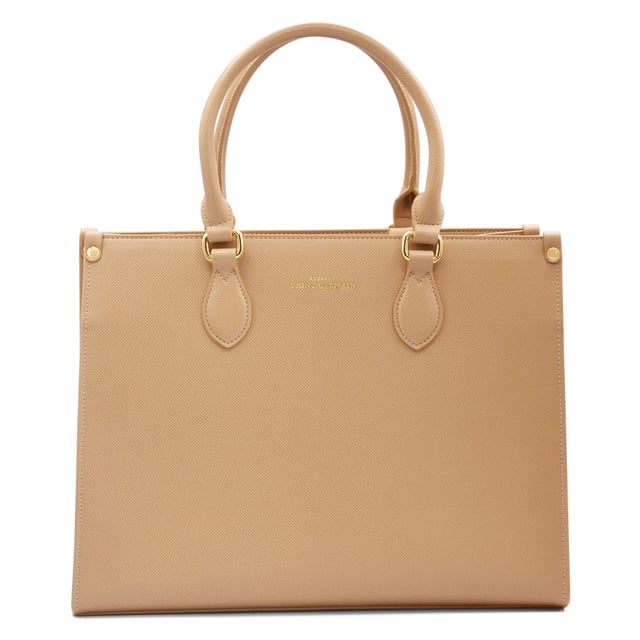 Tote Bag CABOURG - Large Central Compartment with inside Zipped Pocket and 2 Pockets also on the side - Suede lining - Inside hook closure - Handles and Shoulder straps - designed to be carried by Hand or Shoulder - Logoté ATELIERS SAINT GERMAIN - Grained Leather Finish