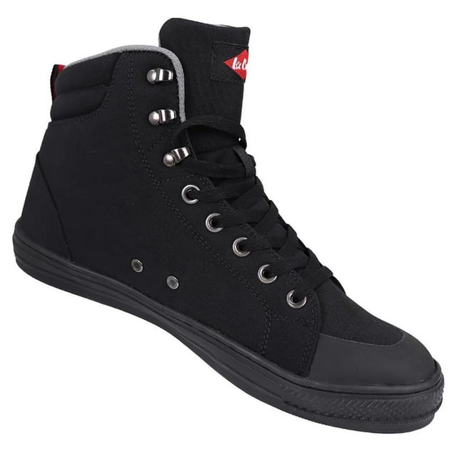 Upper: Cordura, TPU. Lining: Synthetic. Outsole: Rubber, Slip Resistant. 5 Eyelets. 2000 Joule Tested Toe Cap, Padded Ankle, Withstands 15KN Of Compression Force. Fabric Technology: Durable. Flat. Cut: Ankle. Design: Logo. Conforms to Safety Standard: EN ISO 20345 SB, SRA. Toe Style: Steel Toe Cap. Fastening: Hook, Lace Up.