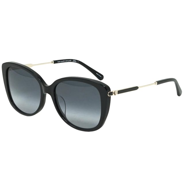 Kate Spade Lorene/F/S 0807 9O Black Sunglasses. Protect your eyes from the sun in style! The Kate Spade Lorene/F/S 0807 9O Sunglass provide 100% protection against UVA and UVB sunlight, and come with a branded sunglasses case and cleaning cloth. Look good and stay safe with these high-quality sunglasses.. Black Sunglass, Nose Bridge Width = 17mm, Lens Width = 57mm, Arm Length = 145mm. Branded Sunglasses Case and Cleaning Cloth Included. 100% Protection Against UVA & UVB Sunlight and Conform to British Standard EN 1836:2005, Sunglasses, Sunglasses Case, Cleaning Cloth and Care Instructions all Included. Kate Spade Lorene/F/S 0807 9O Sunglass