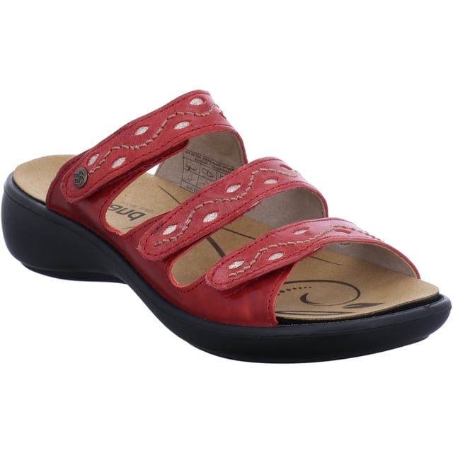 Nuestras sandalias fabricadas con fina piel. La práctica cremallera sirve para una sujeción firme en el zapato. El modelo también está equipado con una plantilla intercambiable. La construcción Strobel se utiliza normalmente para los zapatillas de deporte porque hace que el zapato sea deportivo. Ibiza 66 ofrece a los pies un ajuste extra gracias a la anchura G. El modelo Ibiza 66 es el compañero perfecto para sus momentos de ocio.