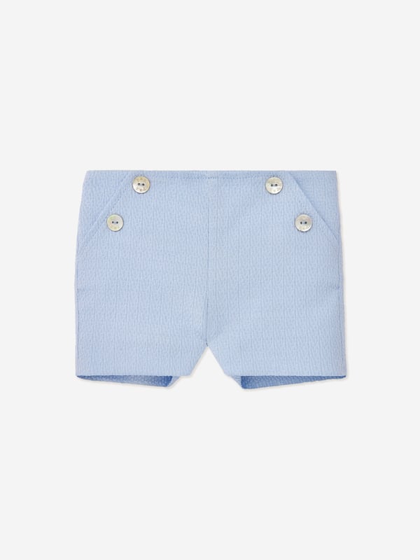 Presenting the Baby Boys Linen Shorts Set in Multicolour ‚ a chic staple for your toddler's attire, ideal for Eid festivities. Here's why it shines: Made in Spain: Expertly crafted with unmatched attention to detail by renowned brand Paz Rodriguez, promising durability and longevity. Striking Pattern: The vibrant multicoloured print makes for a contemporary, eye-catching statement piece. Peak Comfort: High-calibre material ensures unblemished comfort for your baby boy's everyday exploits. Add flair to your Baby Boy's wardrobe with this Multicolour Linen Shorts Set from Paz Rodriguez. Order today for an unforgettable, stylish Eid!