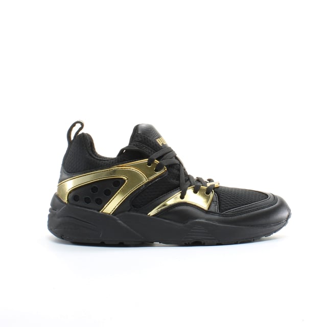Puma Trinomic Blaze Of Glory Black Synthetic Mens Lace Up Trainers
