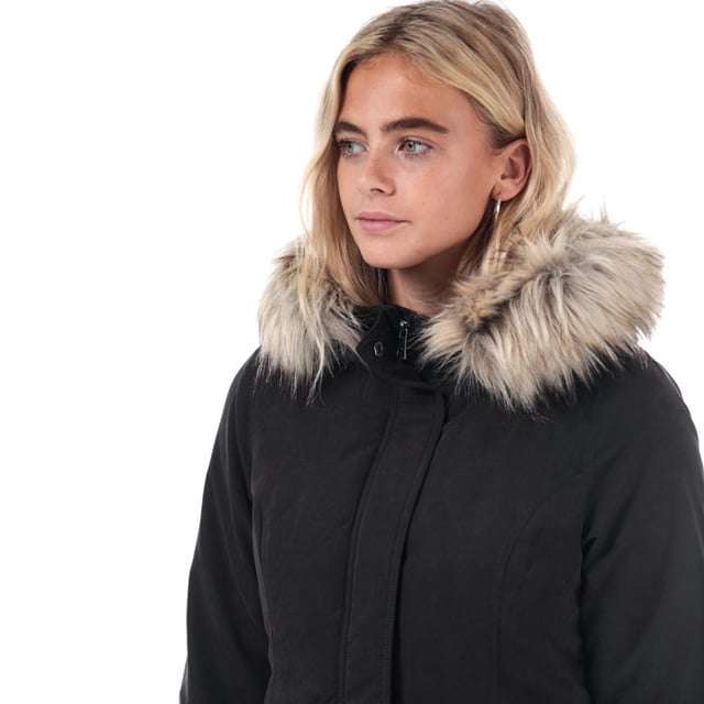 Women s Only New Lucca Parka Jacket in Black